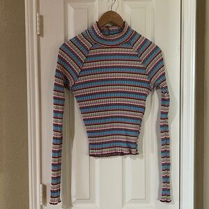 Free People Long Sleeve Mock Neck Size Large